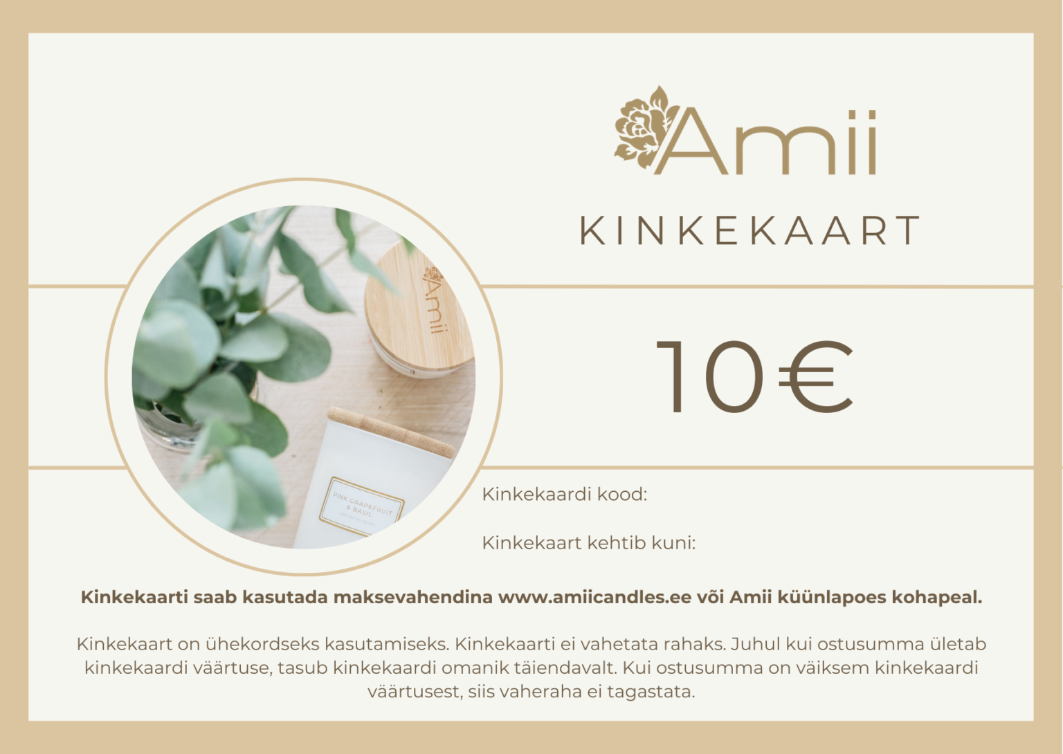 Amii kinkekaart - Amii