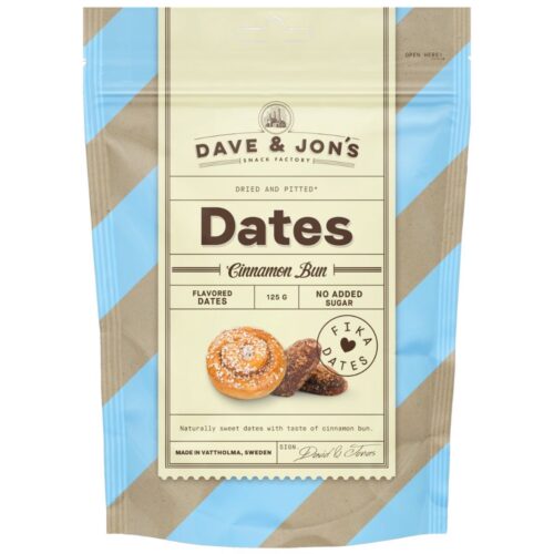Dave & Jon’s maitsestatud datlid “Cinnamon Bun” 125g