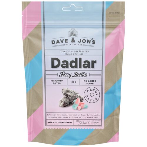 Dave & Jon’s maitsestatud datlid “Fizzy Bottles” 125g