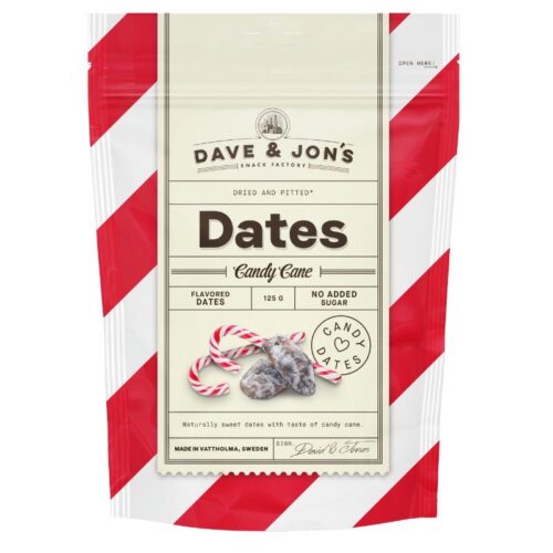 Dave & Jon’s maitsestatud datlid “Candy Cane” 125g