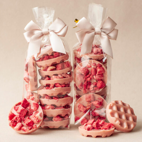 Chocelite strawberry-white chocolate mini chocolates Chocelite strawberry-white chocolate mini chocolates